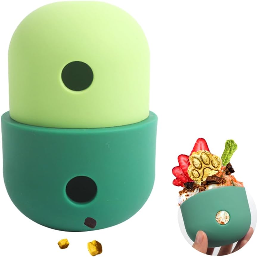 Pet Puzzle Toy Dog Treat Dispensing Cute Puppy Small Medium Dogs Interactive Chase Toy Pet Funny Enrichment Toys Food Ball For Dog Playing Training Slow Feeder Bowls